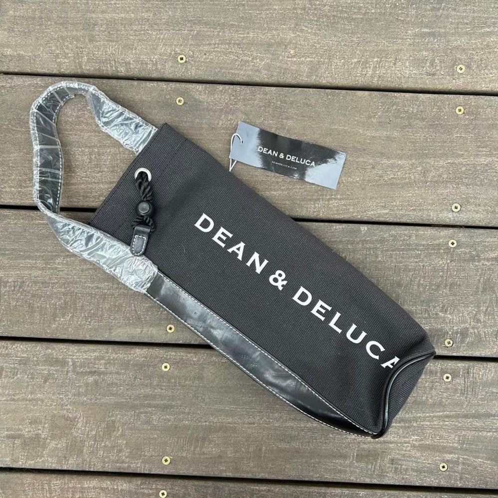 NWT New Black Dean & Deluca Wine Holder Carrier Wine Bag